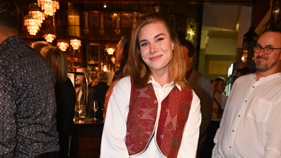 FOTO: Žaneta Skružná na premiéře.