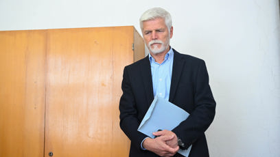 FOTO: Prezident u voleb.