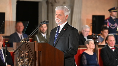 FOTO: Petr Pavel měl proslov, který sklidil dlouhý potlesk.