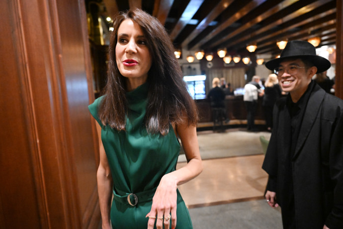 FOTO: Monika Timková na premiéře.