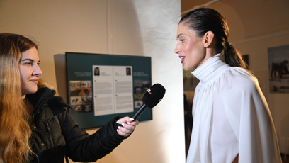 FOTO: Aneta Vignerová během rozhovoru.