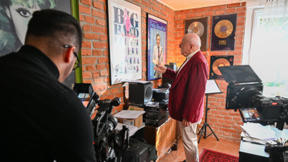 FOTO: Felix Slováček při natáčení.