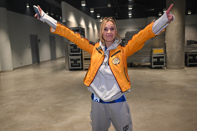 FOTO: Tereza Pergnerová v dobré náladě.