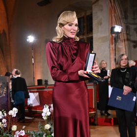 Herečka Aňa Geislerová dostala vyznamenání.