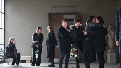 FOTO: Poslední rozloučení s hudebníkem Janem Šatrou.