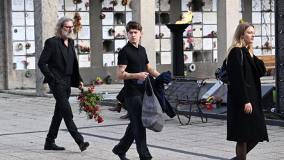 FOTO: Poslední rozloučení s hudebníkem Janem Šatrou.