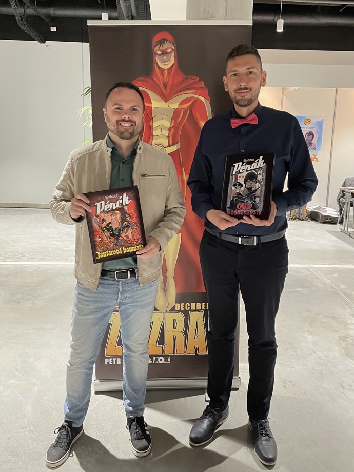 FOTO: Scenárista Petr Macek a výtvarník Petr Kopl.