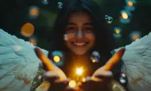 víla, dívka, štěstí, kouzlo, magie