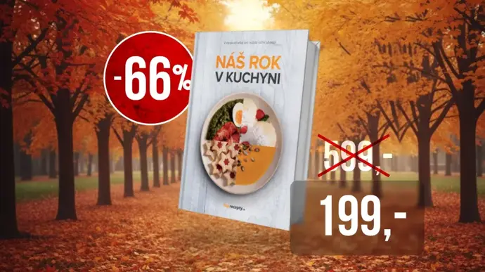 FOTO: Knížku náš rok v kuchyni, která nabízí recepty pro každé roční období, pořídíte díky slevě za 199 korun. – stránka 1