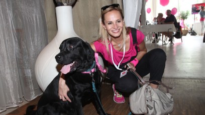 FOTO: Monika Absolonová se svým pejskem Jonášem.