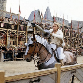 Natáčení úvodu filmu, až po odjezd na turnaj v Rouenu, probíhalo v Čechách poblíž vesnice Otročiněves (kousek od Nového Jáchymova) ve Středočeském kraji. Natáčelo se také ve skanzenu Kouřim. 