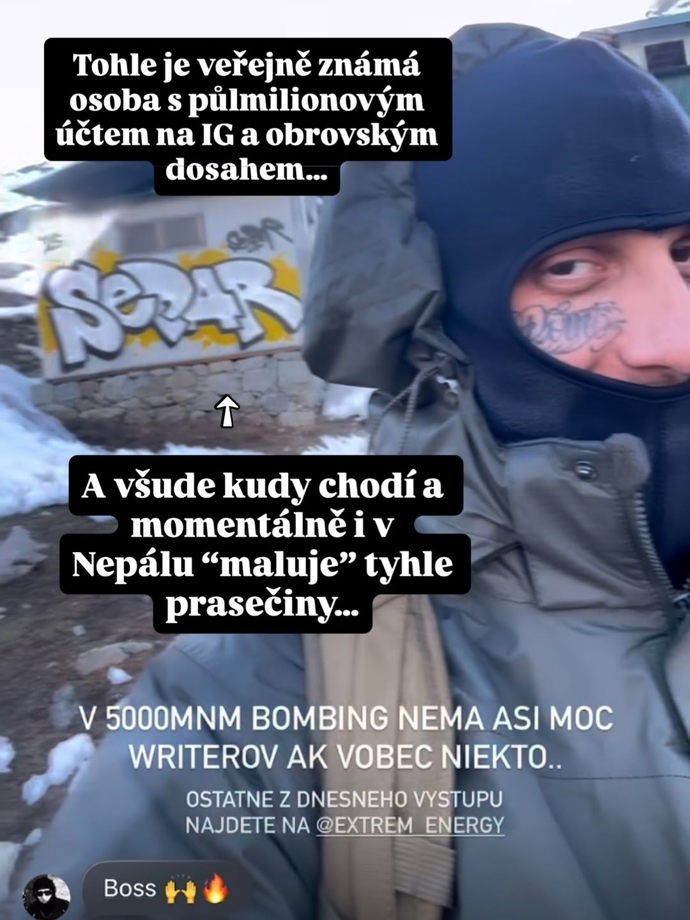 FOTO: Adam a Káťa, kteří stojí za profilem Hory a svět informovali o tom, proč se chování Separa podle nich špatné. – stránka 5