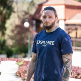 Zápasník Tomáš Mudroch. 