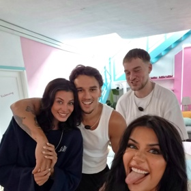 Dominique Alagia dorazila s Vladimírem Kadlecem podpořit Honzu Michálka s Patricií Herlíkovou.