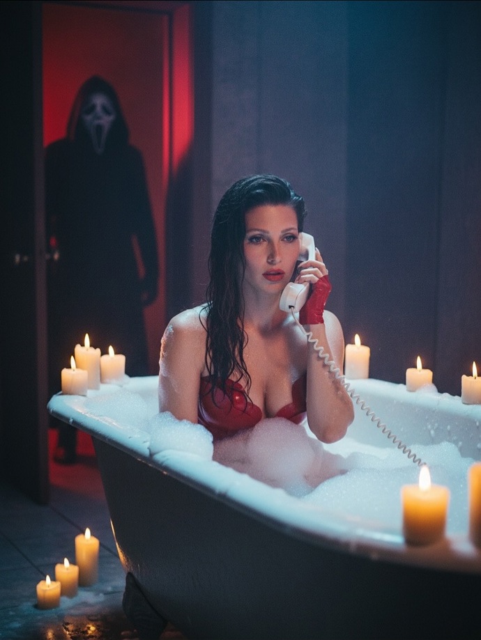 FOTO: Tereza Kerndlová vytvořila díky AI tematické halloween fotky. – stránka 18