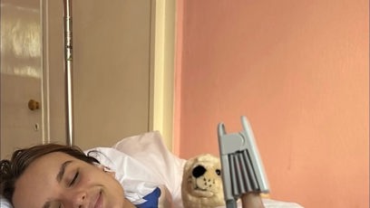 FOTO: Kristína Víglaská v nemocnici.