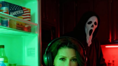 FOTO: Tereza Kerndlová vytvořila díky AI tematické halloween fotky.