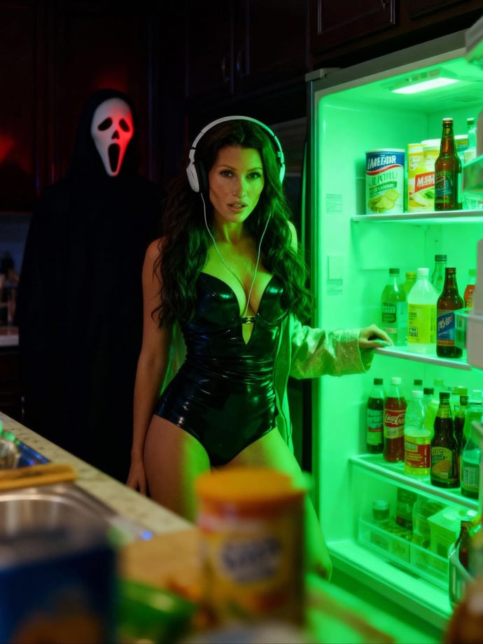 FOTO: Tereza Kerndlová vytvořila díky AI tematické halloween fotky. – stránka 14