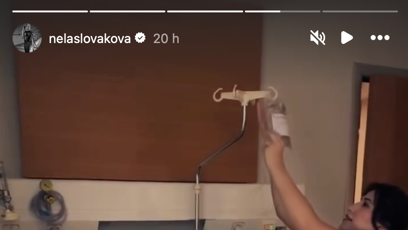 FOTO: Nela Slováková na nemocničním lůžku.