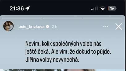 FOTO: Lucie Křížková sdílela hezké momenty.