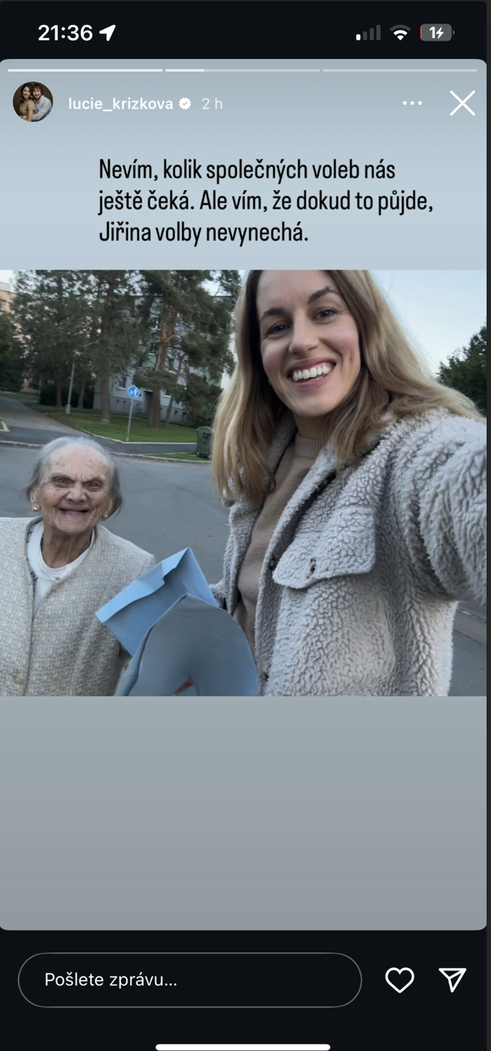 FOTO: Lucie Křížková sdílela hezké momenty.
