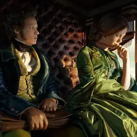 Felix Kammerer a Mia Goth.