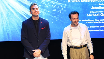 FOTO: David Gránský na tiskové konferenci k muzikálu Ledové království.