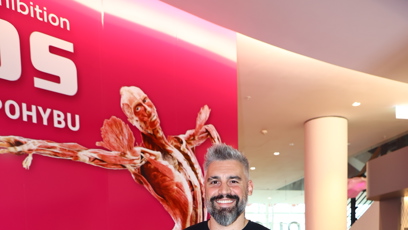 FOTO: Josef Kůrka na výstavě Body Worlds.