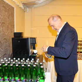 Štefan Margita se staral o své hosty.