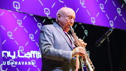 FOTO: Felix Slováček zahrál na saxofon.