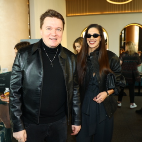 Pár přišel navštívit akci společnosti Medik8, na které se křtil nový krém proti vráskám. 