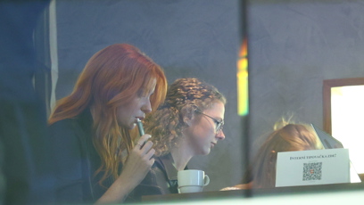 FOTO: Aneta Zicklerová dorazila do štábu hnutí ANO.