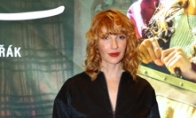 Vica Kerekes na premiéře filmu Cukrkandl.