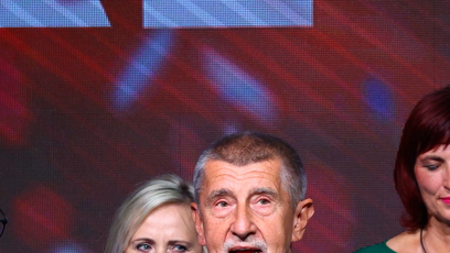FOTO: Andrej Babiš  během tiskovky.