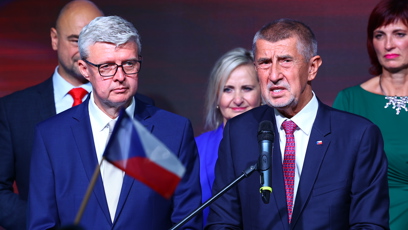 FOTO: Andrej Babiš odpovídal na dotazy novinářů.