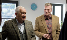 Václav Klaus drží palce Filipu Turkovi v eurovolbách. 
