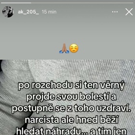 Alice Kolarčíková sdílela na svém Instagramu tajemné náznaky.