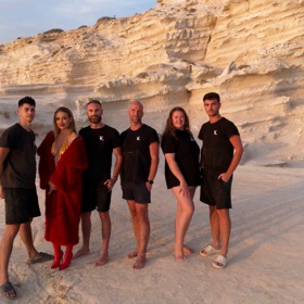 Backstage z focení.