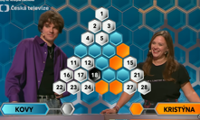 Karel Kovář a Kristýna Leichtová v Az-kvízu.