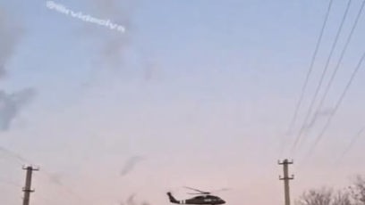 FOTO: Vrtulník Black Hawk na Ukrajině.