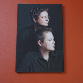 Portrét Aleše Cibulky a Michala Jagelky - zamlada od fotografky Lenky Hatašové.