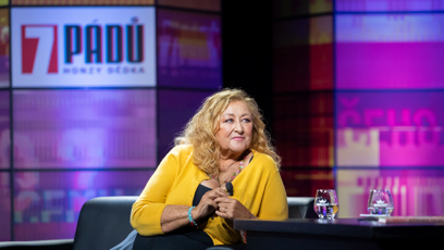 FOTO: Halina Pawlowská v pořadu 7 pádů Honzy Dědka.