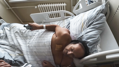 FOTO: Patrik Hezucký v nemocnici tráví druhý týden.