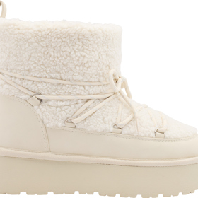 Krémové válenky s beránkem, Deichmann, 849 Kč