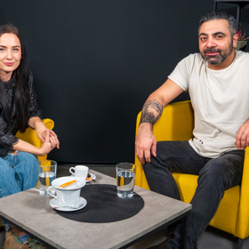 Anna Kadlecová a Karen Mchitarjan. 