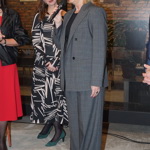 První dáma ČR zvolila oversize kalhotový kostým s trendy kostkovaným vzorem.