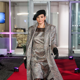 Beata Rajská se věnovala tvídu a dalším typickým zimním materiálům. 