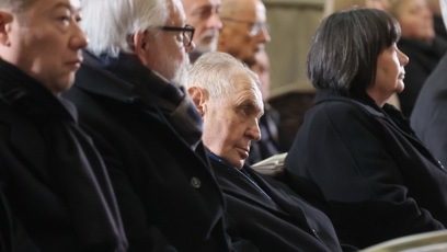 FOTO: Miloš Zeman na pohřbu Dominika Duky.