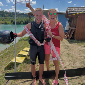 Jakub Mareš se svou maminkou.