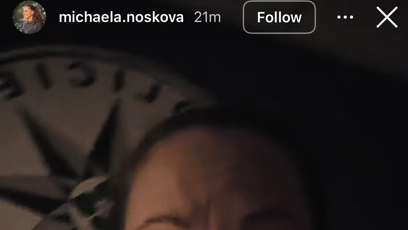 FOTO: Michaela Nosková po soudním jednání skončila na policii.